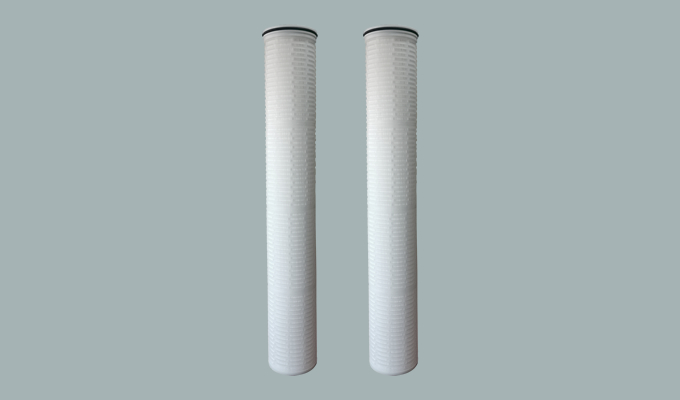 Large-flow foldable filter cartridge